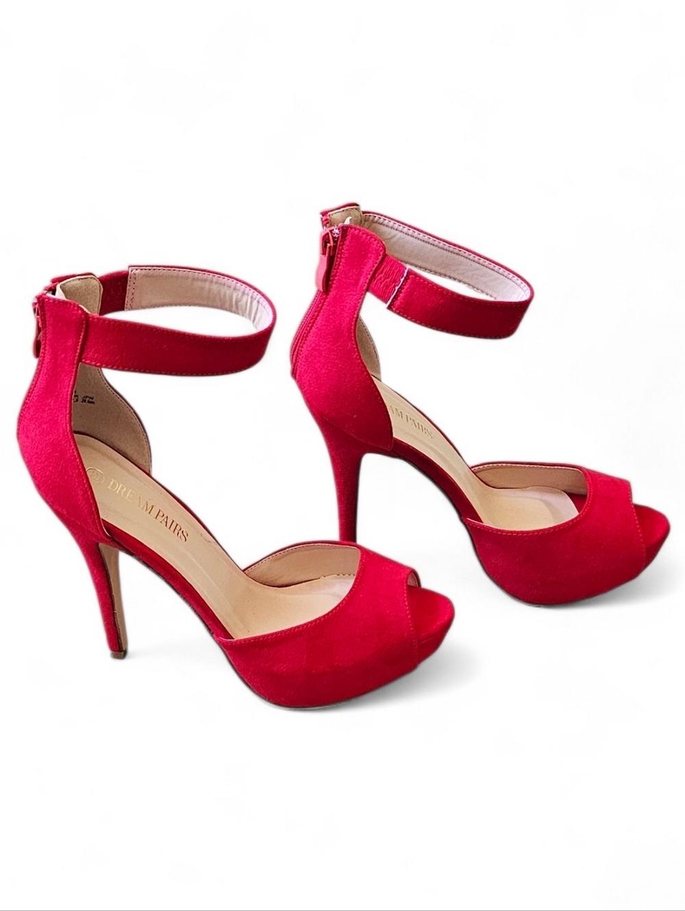Dream Pairs Red Platform Heels Size 9.5